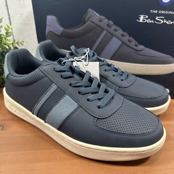 Ben Sherman Men's Webber Navy Sneakers Size 9.5 - Picture 2 of 6